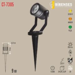 CATA CT-7305 9W Led Lux Kazıklı Bahçe Armatürü Günışığı