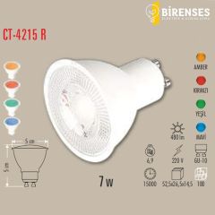 CATA CT-4215A 8W Çanak Led Ampul Gu-10 Amber