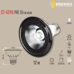 CATA CT-4245B 12W Par 30 Cob Led Ampul - E27