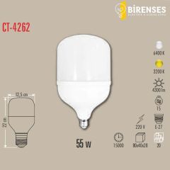 CATA CT-4262 55W Torch Led Ampul E27 Beyaz