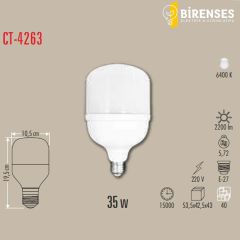 CATA CT-4263B 35W Torch Led Ampul E27 Beyaz