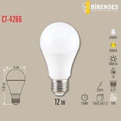 CATA CT-4266B 12W Led Ampul - E27