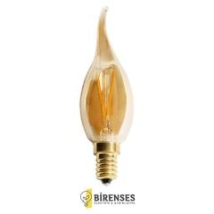 CATA CT-4281 4W Rustik Led Kıvrık Bujı Ampul - E14 Amber