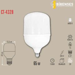 CATA CT-4328B 65W Torch Led Ampul E27 Beyaz