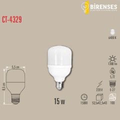 CATA CT-4329B 15W Torch Led Ampul E27 Beyaz