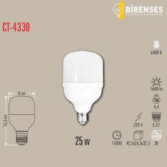 CATA CT-4330B 25W Torch Led Ampul E27 Beyaz