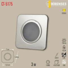CATA CT-5175B 3W Ledli Koridor Armatürü - Beyaz