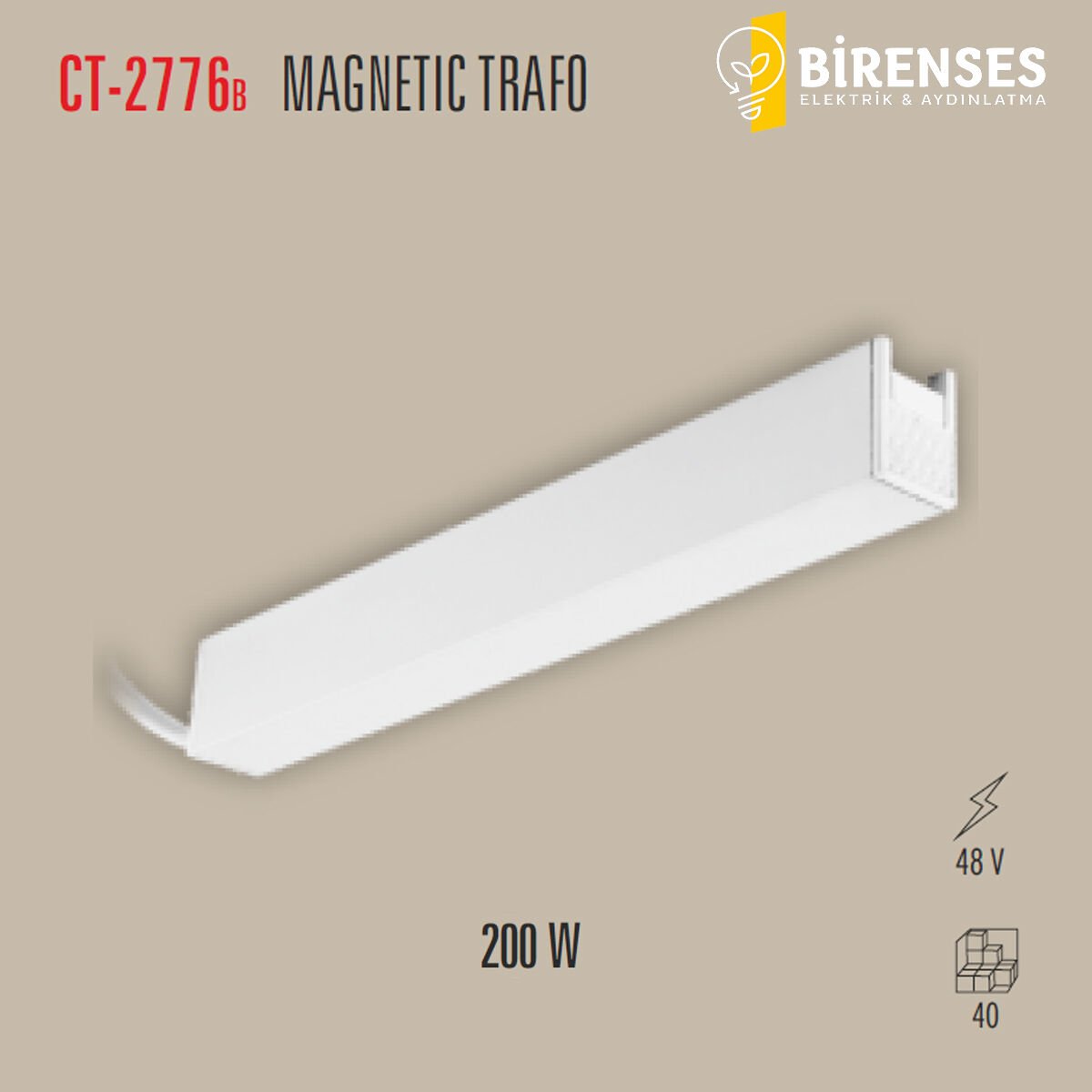 CATA CT-2776B Magnetic Trafo 200W Beyaz Kasa