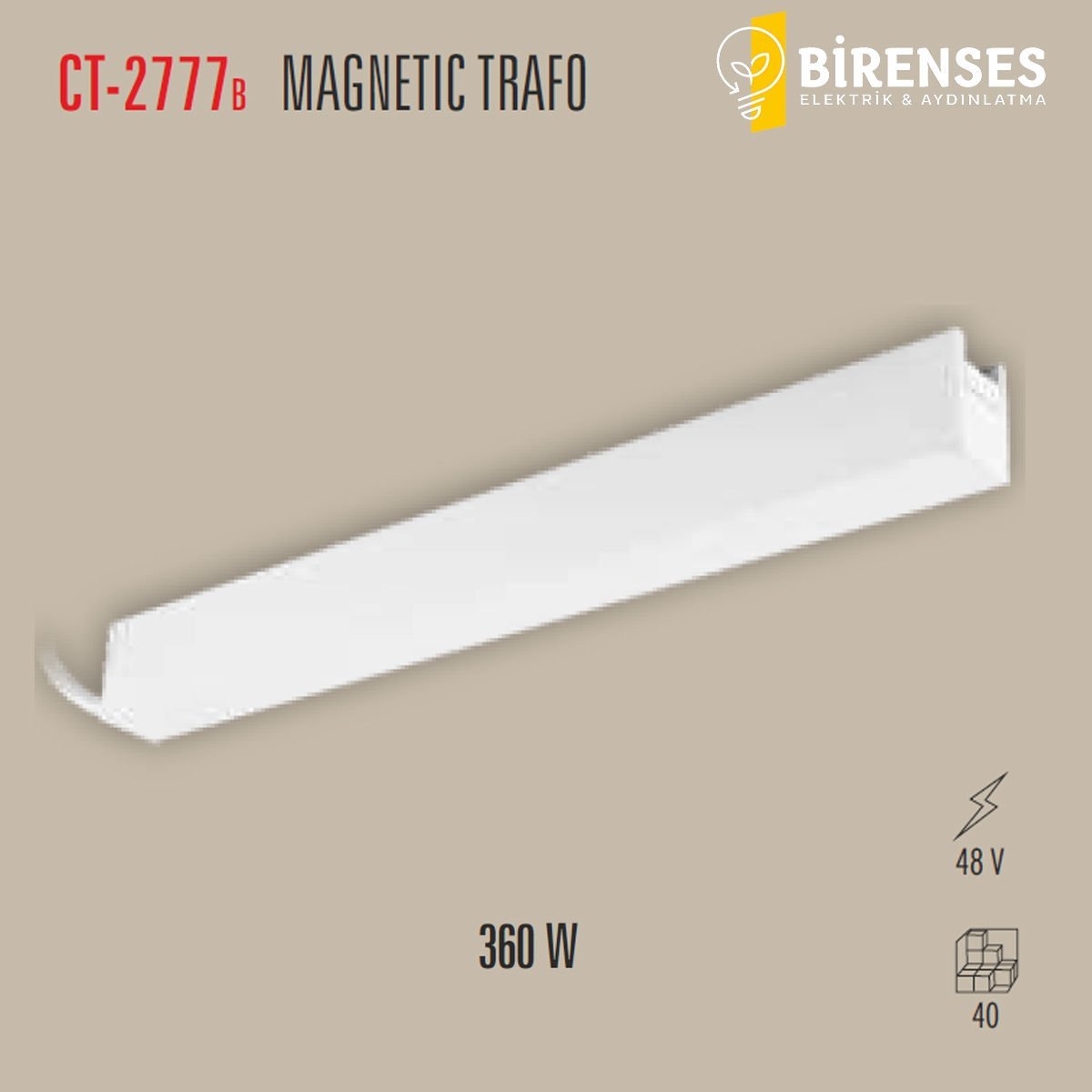 CATA CT-2777B Magnetic Trafo 360W Beyaz Kasa