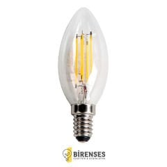 CATA CT-4063G 7W Led Filament Düz Buji Ampul E14 Günışığı