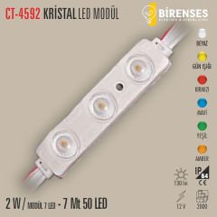 CATA CT-4592B 2W Kristal Led Modül Beyaz