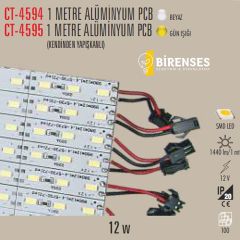 CATA CT-4595G 1Mt Alüminyum Pcb 72 Led (Günışığı)
