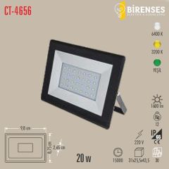 CATA CT-4656 20W Slim Led Projektör Beyaz
