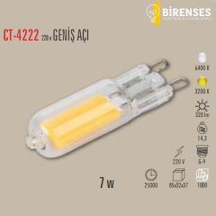 CATA CT-4222G 7W Cob Ledli G-9 Kapsül Ampul 220V Günışığı