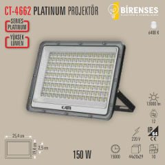 CATA CT-4662 150W Platınum Led Projektör Beyaz