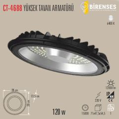 CATA CT-4688 120W Yüksek Tavan Armatürü Beyaz