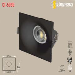 CATA CT-5090 Lion Kare Spot - Siyah Boş Kasa