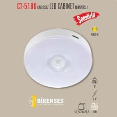CATA CT-5180G Sarjlı Dolap İçi Aydınlatma Mıknatıslı (4000K)