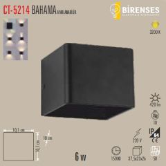 CATA CT-5214 6W Bahama Led Aplik Dış Mekan - Ayarlanabilir Işık