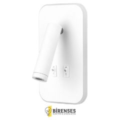 CATA CT-5243B 13W Tuvalu Yatak Başı Led Aplik Beyaz Kasa