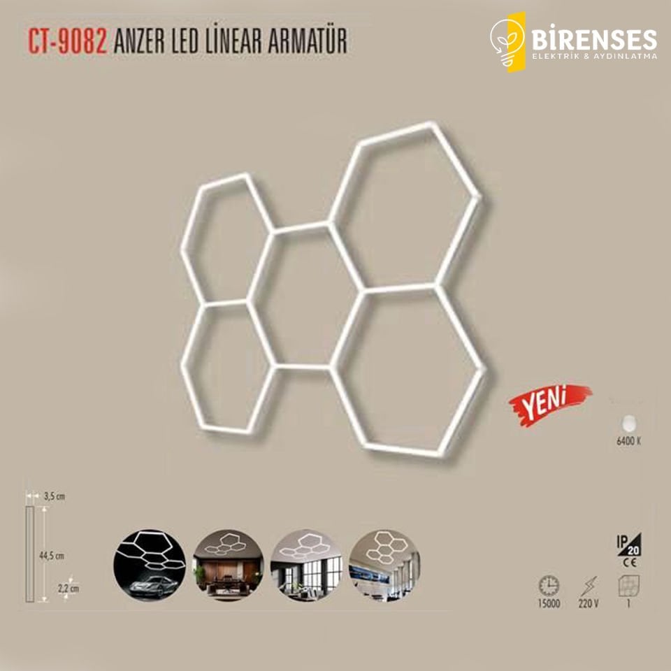 CATA CT-9082 Anzer Led Linear Armatür