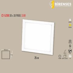 CATA CT-5280B 25W 30X30 Slim Led Panel Beyaz