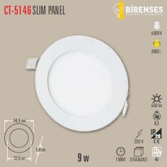 CATA CT-5146G 9W Slim Panel Günışığı