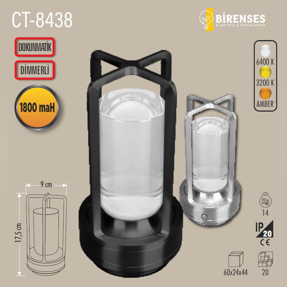 CATA CT-8439 Vegas Şarjlı Masa Lambası