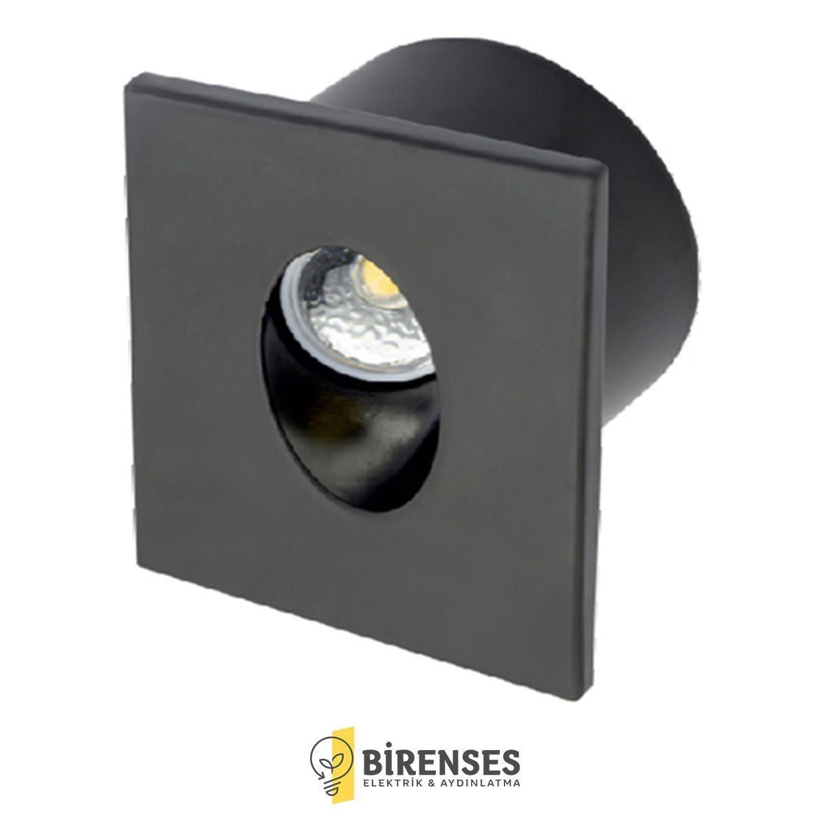 CATA CT-5179Sb 3W Ledli Koridor Armatürü Siyah Kasa Beyaz