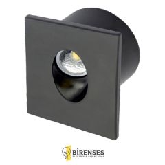 CATA CT-5179Sb 3W Ledli Koridor Armatürü Siyah Kasa Beyaz