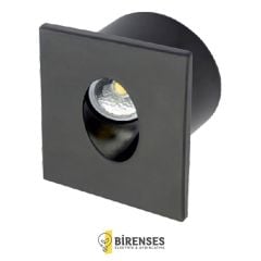CATA CT-5179Sg 3W Ledli Koridor Armatürü Siyah Kasa Günışığı