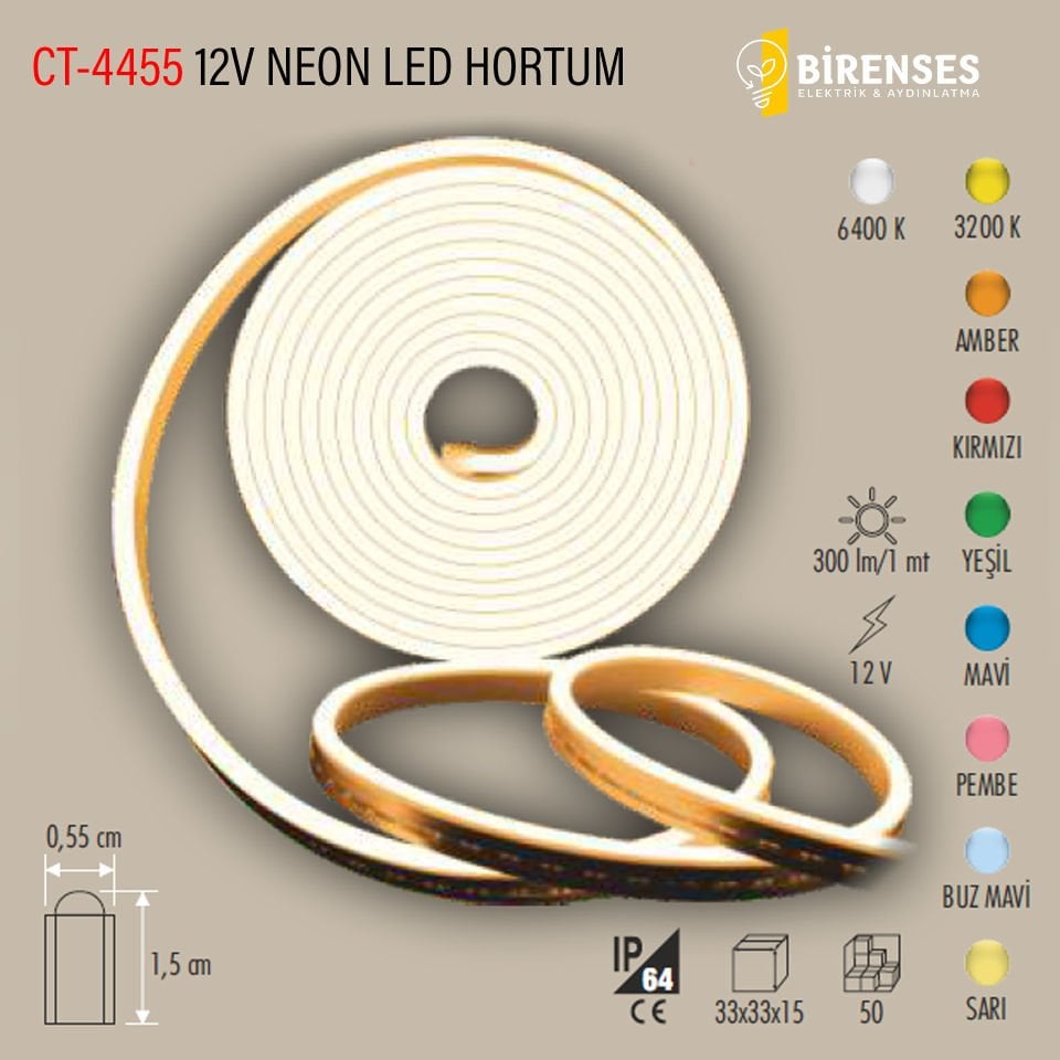 CATA CT-4455P 12V Neon Led Hortum Pembe