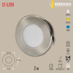 CATA CT-5209M 2W Ledli Mobil Spot (Mavi)
