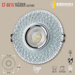 CATA CT-6615 Yağmur Dekoratif Cam Spot
