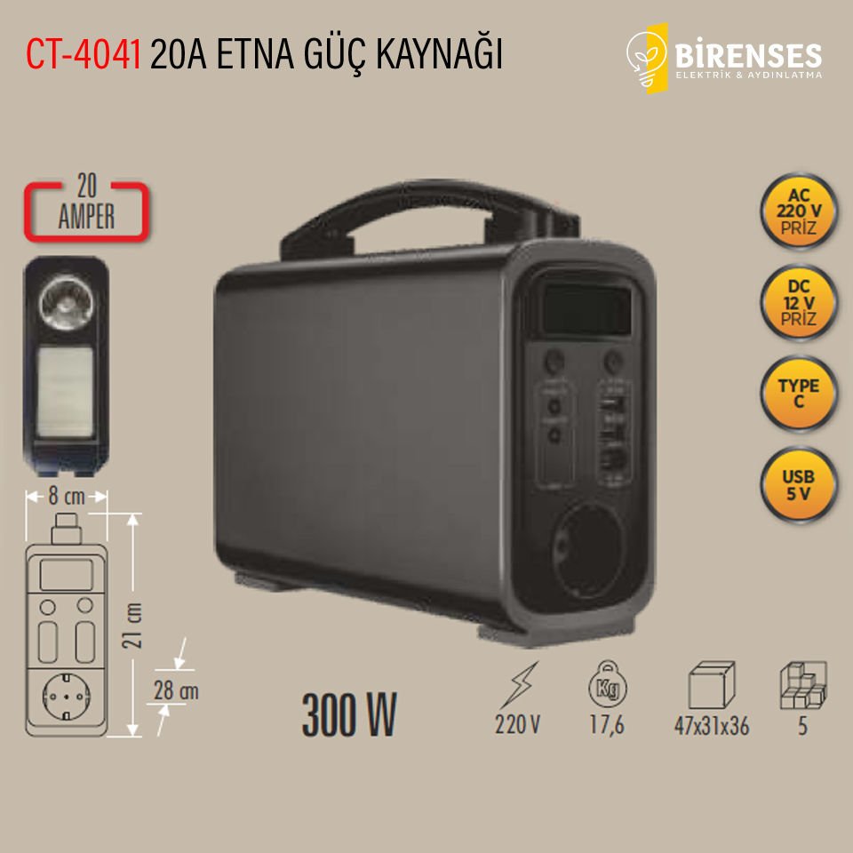 CATA CT-4041 20A 300W Etna Güç Kaynağı
