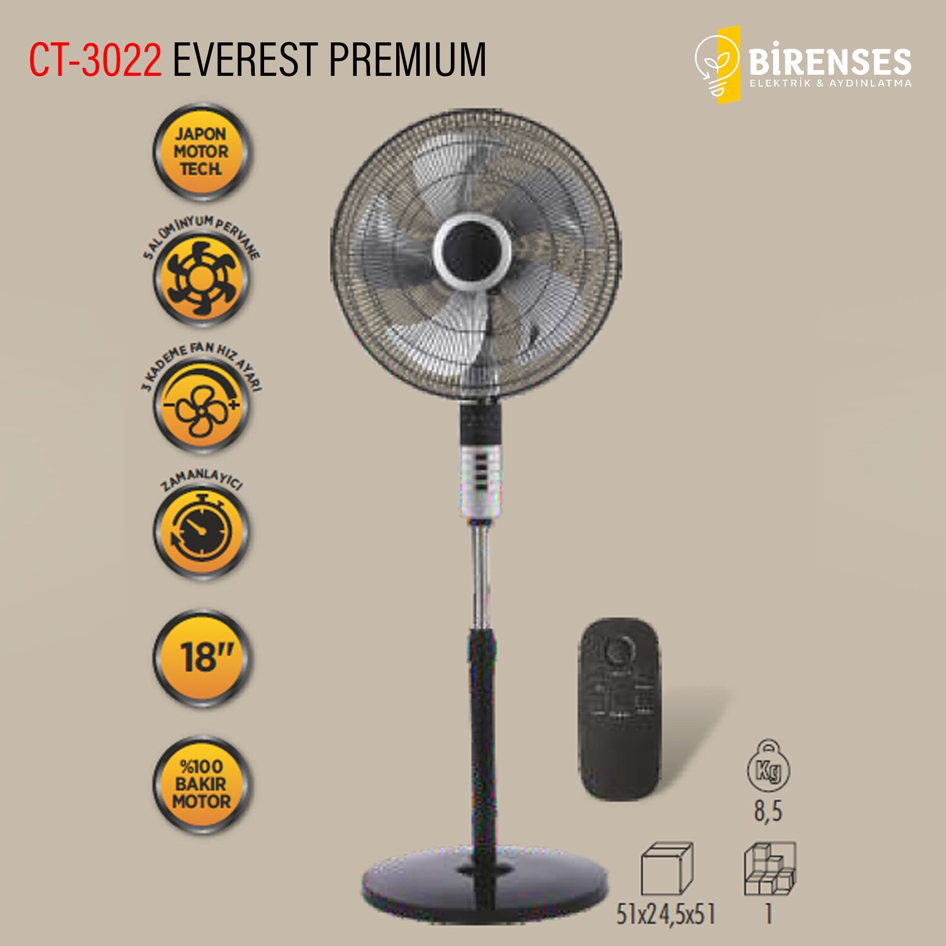 CATA CT-3022 Everest Premium Vantilatör