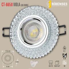 CATA CT-6658 Viola Dekoratif Cam Spot