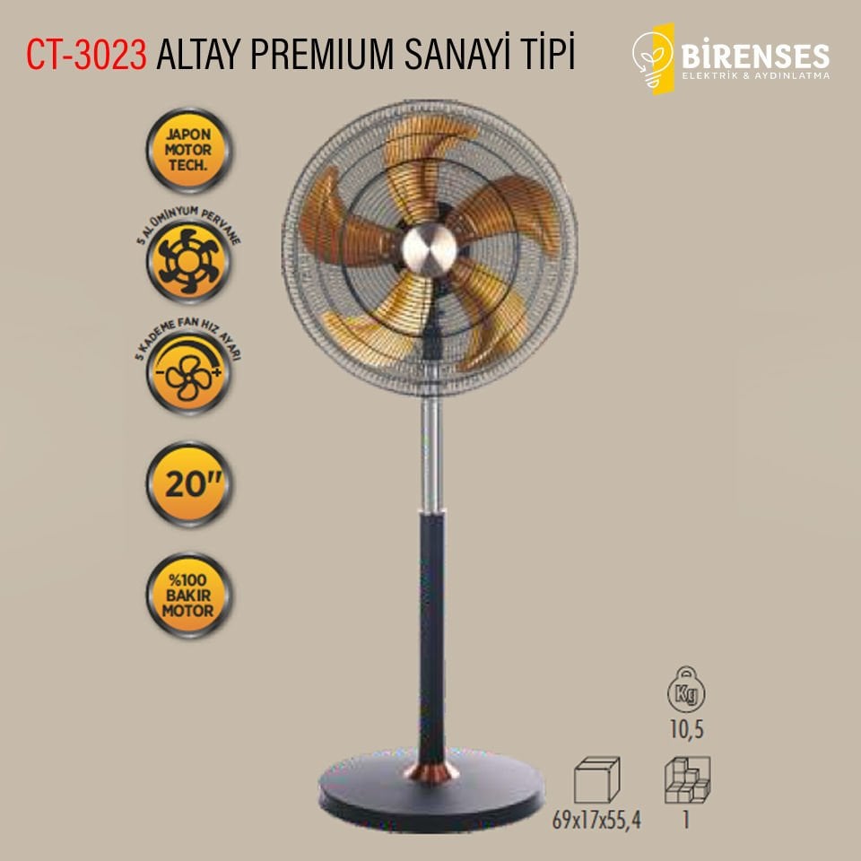 CATA CT-3023 Altay Premium Vantilatör Sanayi Tipi