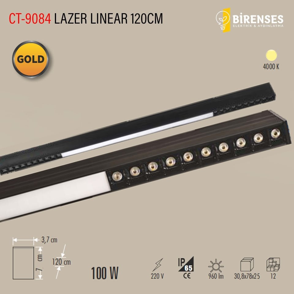 CATA CT-9084 100W 120cm Lazer Linear Armatür 4000K