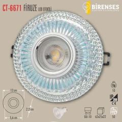 CATA CT-6671 Firuze Dekoratif Cam Spot