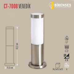 CATA CT-7008 Venedik Bahçe Armatürü 30 cm E27