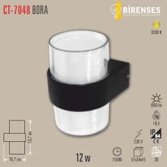 CATA CT-7048 12W Bora Led Aplik Dış Mekan