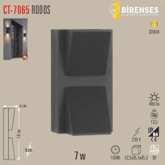 CATA CT-7065 7W Rodos Led Aplik Dış Mekan