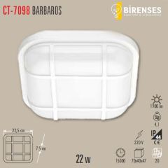 CATA CT-7098 22W Barbados Led Armatür (Beyaz Kasa)