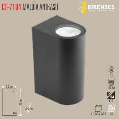 CATA CT-7104 Maldiv Bahçe Armatürü Çift Taraflı (Gu-10)