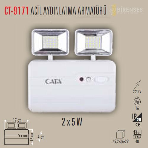 CATA CT-9171 Acil Aydınlatma Armatürü