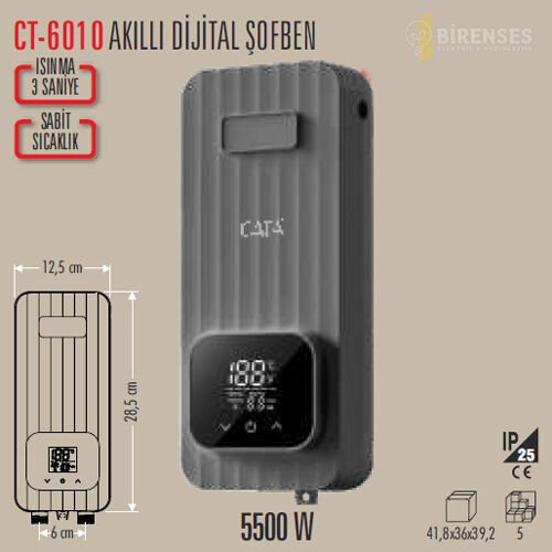 CATA CT-6010 Akıllı Dijital Şofben 5500w