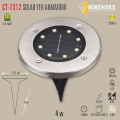 CATA CT-7312 4W Solar Yer Armatürü