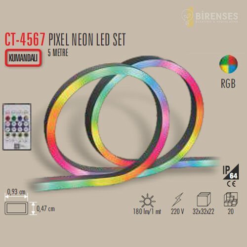 CATA CT-4567 Pixel Neon Led Set Rgb
