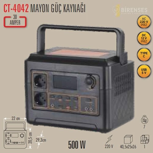 CATA CT-4042 Mayon Güç Kaynağı 30A 500W